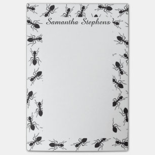 Grapny Black Ants Pattern Post-it® Notes
