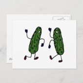 Grapny Dansende Pickles Art Briefkaart (Voorkant / Achterkant)