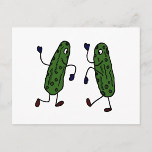 Grapny Dansende Pickles Art Briefkaart