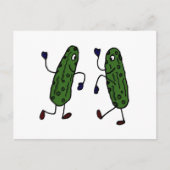 Grapny Dansende Pickles Art Briefkaart (Voorkant)