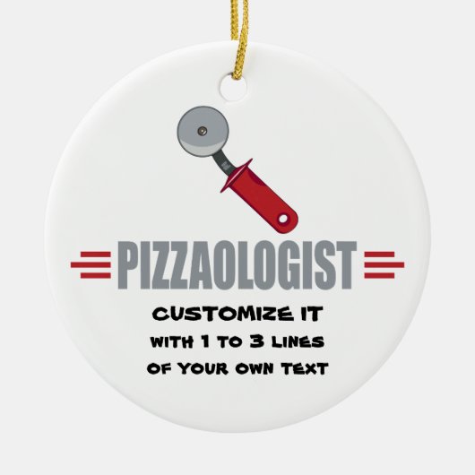 Grapny I Love Pizza Keramisch Ornament (Voorkant)