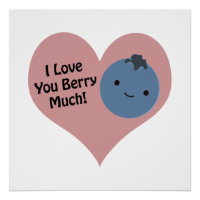 Grapny, ik hou van je Berry Much Cute Kawaii Blueb