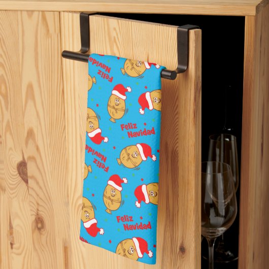 Grapny Kerstmis Tamales Pattern Theedoek (Derde Gevouwen)