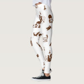 Grapny NZ vogelwetenschapspatroon Leggings (Links)