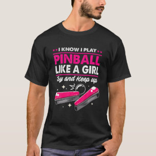 Grapny Pinball Design, zoals ik weet, speel ik Pin T-shirt