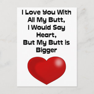 Grapny Quote houdt van je met al mijn knul Briefkaart