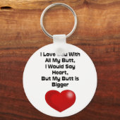 Grapny Quote houdt van je met al mijn knul Sleutelhanger (Voorkant)