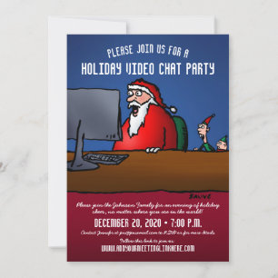 Grapny Santa Video Chat Party Uitnodiging