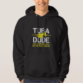 Grapny Tuba-man als normaal, maar koeler-cadeau Hoodie (Voorkant)