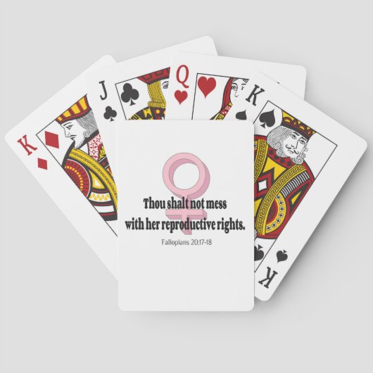 Grapny Weemens Rights Quote Speelkaarten (Achterkant)