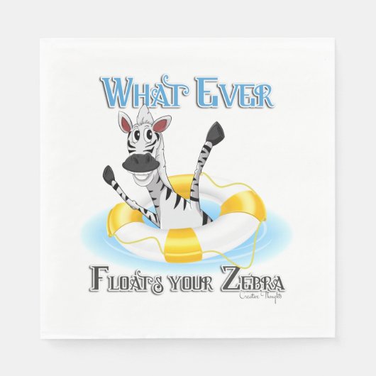 Grapny What Floats you Zebra Servetten (Voorkant)
