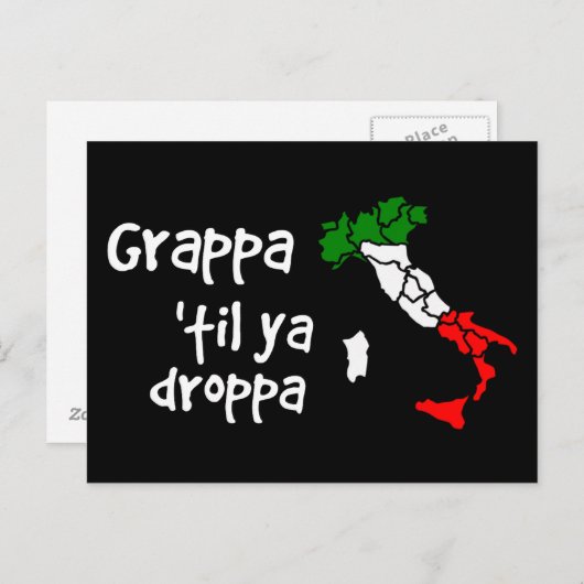 Grappa Til Ya Droppa Briefkaart (Voorkant / Achterkant)