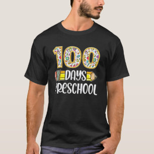 Grappen Potlood Gelukkige 100ste Dag Van Voorschoo T-shirt
