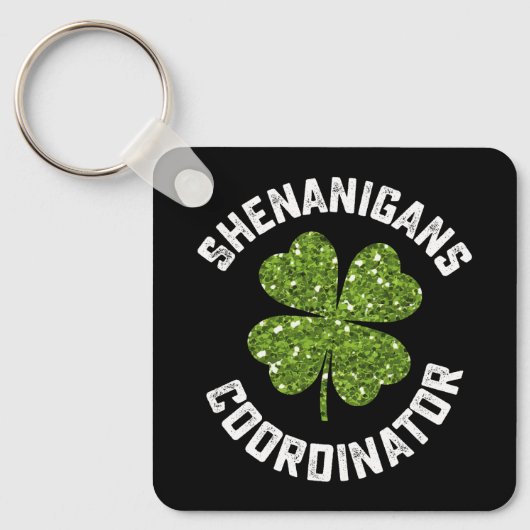 Grappenmaker Coördinator Funny St Patrick's Day Sleutelhanger (Voorkant)