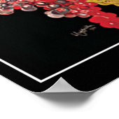 Grappes Vins Art Déco Poster Imprimer vintage (Coin)