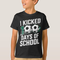 Grappig 100 dagen schoolvoetbalontwerp geschopt