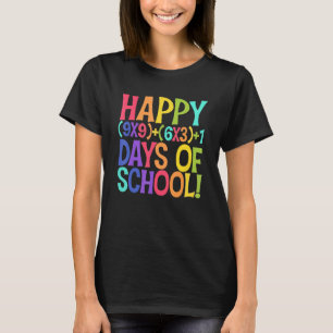 Grappig 100 dagen Wiskunde lerarenstudie school T-shirt
