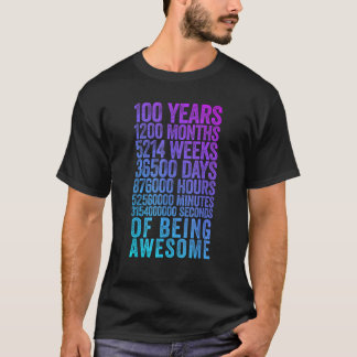 Grappig 100ste verjaardag oude meter Grappig 100 j T-shirt
