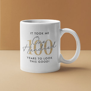 Grappig 100ste verjaardagscadeau koffiemok