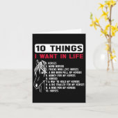 Grappig 10 dingen die ik wil in het leven Grappige Kaart (Gele Bloem)