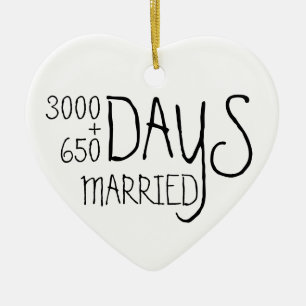 Grappig 10 Jaar Getrouwd Keramisch Ornament