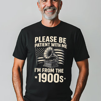 Grappig 1900s Gramophone T-shirt