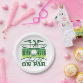 Grappig 1963 Golfer 60e verjaardag Papieren Bordje (Feest)
