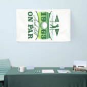 Grappig 1963 Golfer 60e verjaardag Spandoek (Beurs)