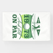 Grappig 1973 Golfer 50e verjaardag Spandoek (Horizontaal)
