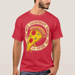 Grappig 1 Pizza iedereen kent de regels voor voeds T-shirt