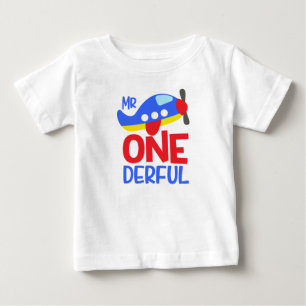 Grappig 1e verjaardag Mr. Wonderful Baby T-shirt