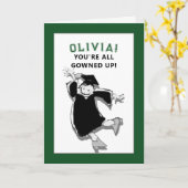 Grappig 2024 Afstuderen Kaart (Gele Bloem)