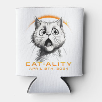 Grappig 2024 Solar Eclipse Cat-ality Totaal Solar  Blikjeskoeler