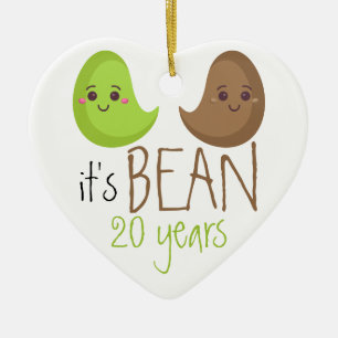 Grappig 20 Jaar Getrouwd Keramisch Ornament