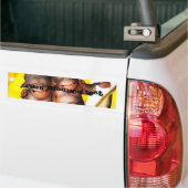 grappig%20aap, Crazy Monkey Fest Bumpersticker (Op Truck)