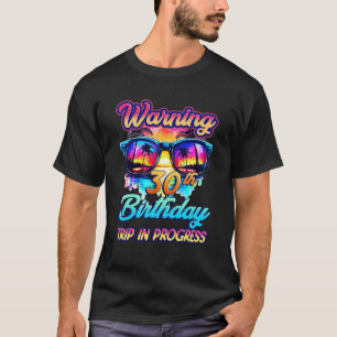 Grappig 30 jaar oude waarschuwing 30e verjaardag r t-shirt