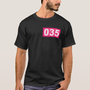 Grappig 35 jaar oud cadeaunummer 035 patch 35th Bi T-shirt