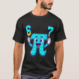 Grappig 3.14 6 7 meme wiskunde nerd genz brainrot  t-shirt