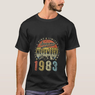 Grappig 40 Jaar Oud November 1983  40e Geboorte T-shirt