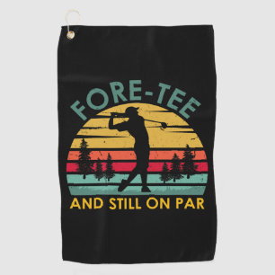 Grappig 40e verjaardag golfspeler Mannen Dad Golfe Golfhanddoek