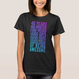 Grappig 40e Verjaardag Shirt Oude Meter Grappig 40