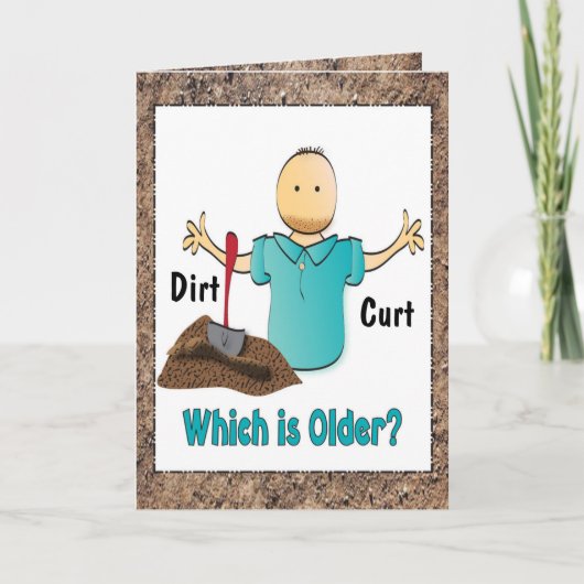 Grappig 40e voor Hem Mannelijke Cartoon Verjaardag Kaart (Voorkant)