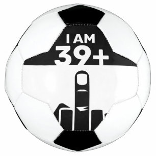 Grappig 40th Birthday Gift, 39 plus één Voetbal