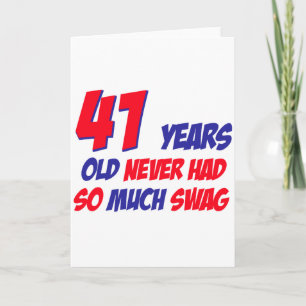 Grappig 41 jaar verjaardag kaart