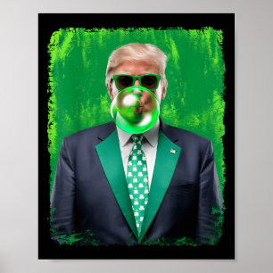 Grappig 47e President St Patricks Day Irish Trump  Poster