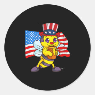 Grappig 4 juli 2021 ronde sticker