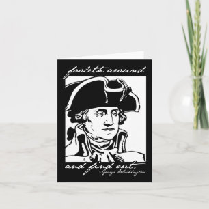 Grappig 4 juli 4 juli George Washington Foole Kaart