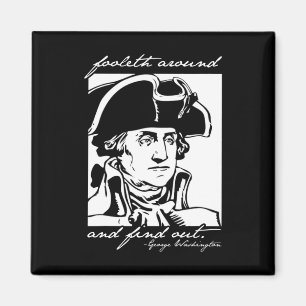 Grappig 4 juli 4 juli George Washington Foole Magneet