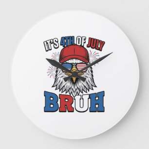 Grappig 4 juli Adelaar Bruh Patriottisch Shirt Ont Grote Klok