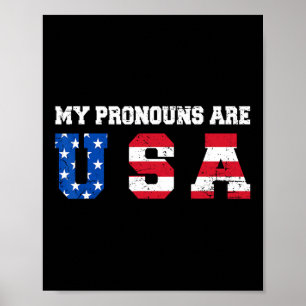 Grappig 4 juli Amerikaans Gezegde - Mijn voornaamw Poster